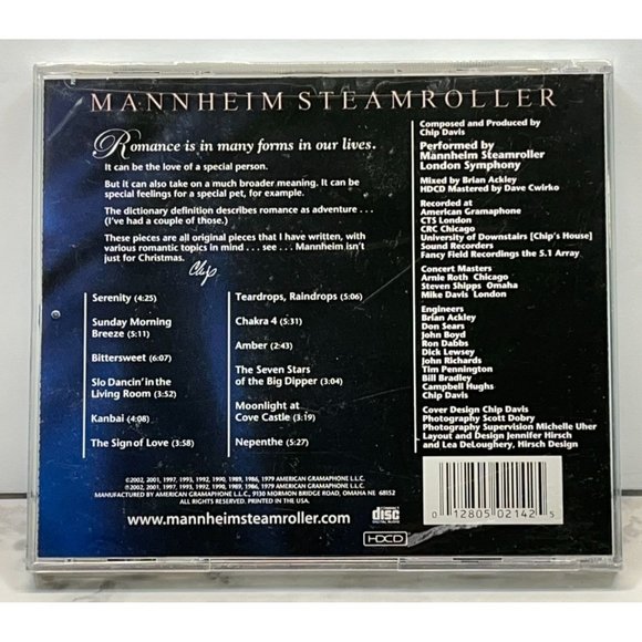 Mannheim Steamroller Romantic Melodies CD 2002 New Sealed - Picture 2 of 6